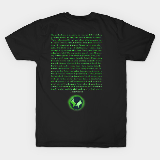 Doom (Doomworld speech on the back) by MunkeeWear